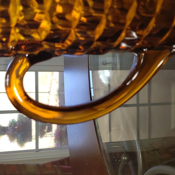 💘VINTAGE INDIANA AMBER COLONY WHITEHALL GOBLET WATER PARFAIT GLASS PITCHER LGE - Picture 10 of 12